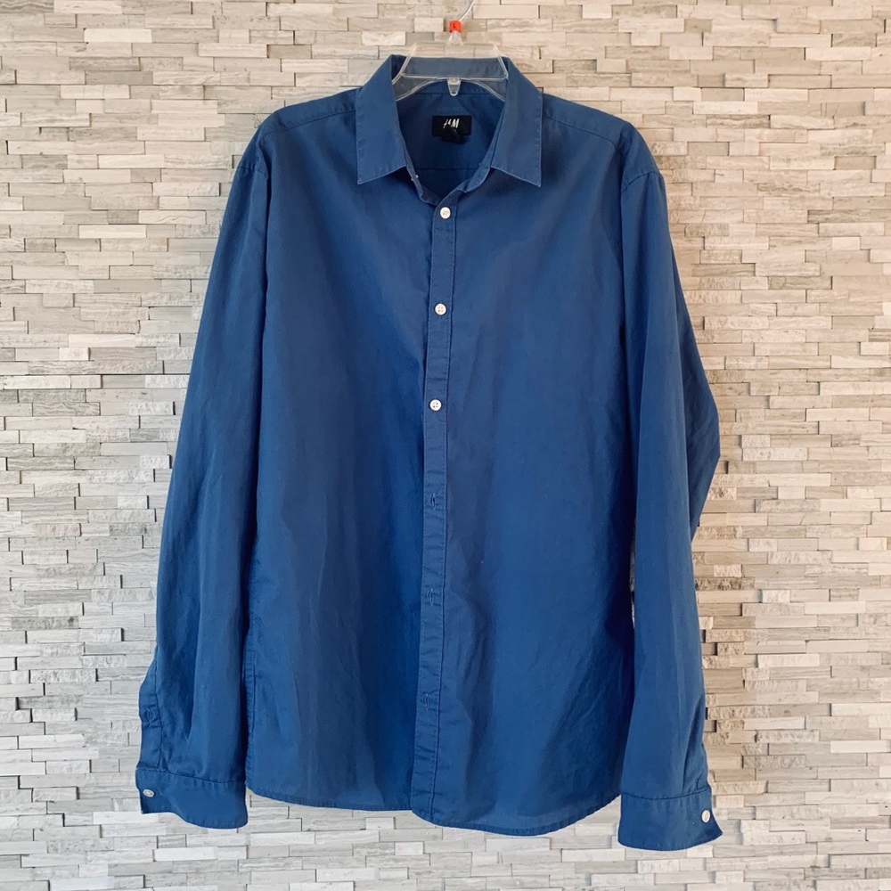 H&M Easy Iron, Slim Fit, Button Down Shirt